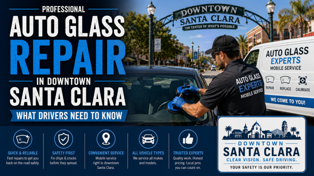Auto Glass Repair in Downtown Santa Clara: What Drivers Need to Know